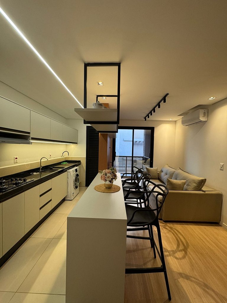 Novo e lindo apt na região central de Foz