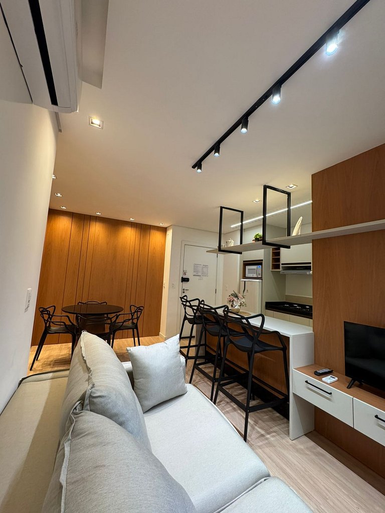 Novo e lindo apt na região central de Foz