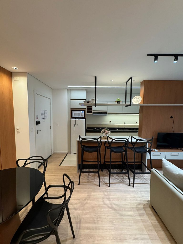 Novo e lindo apt na região central de Foz