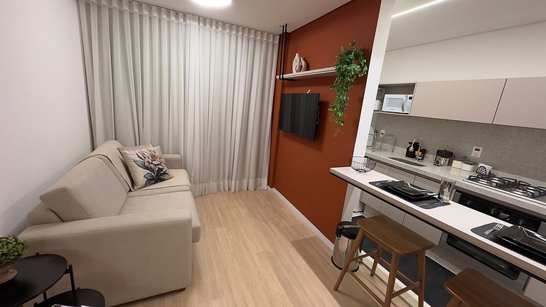 Moderno e aconchegante apto na região central