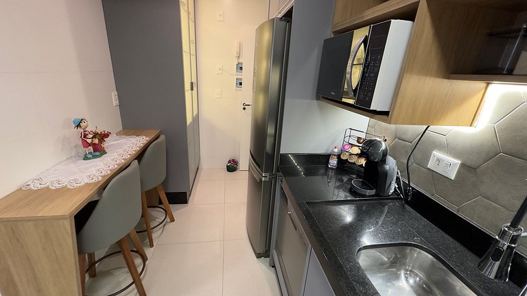 Amplo apartamento central com linda vista de Foz