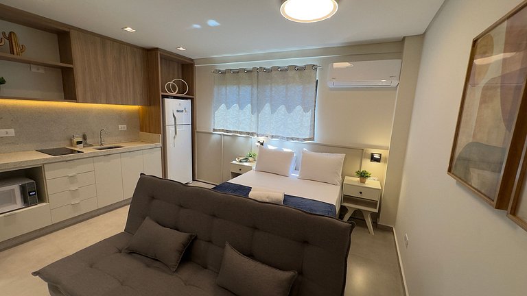 Estúdio completo e bem localizado em Foz