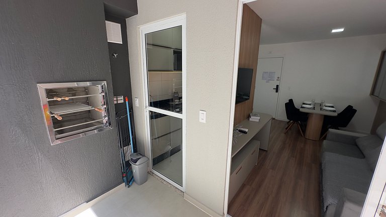 Apto com varanda gourmet com Piscina - Foz do Igua