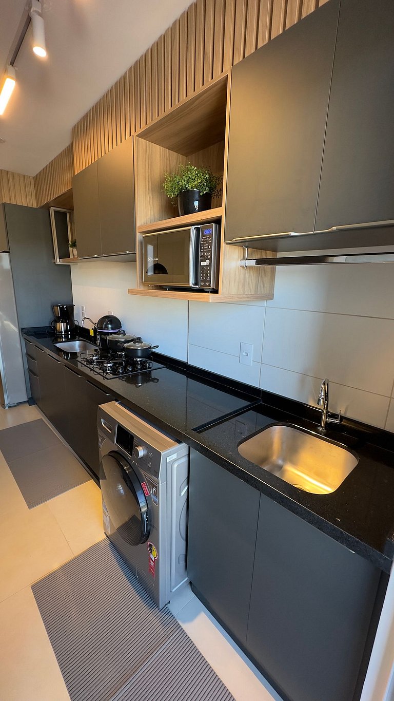 Apto lindo e aconchegante com Piscina região centr