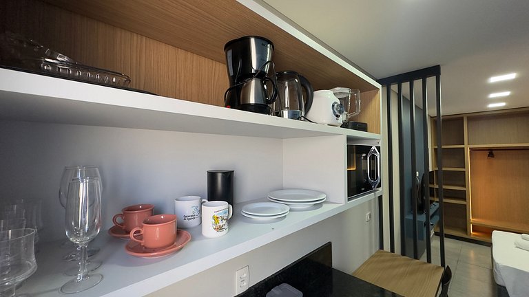 Blue-Moderno apartamento Studio em excelente local