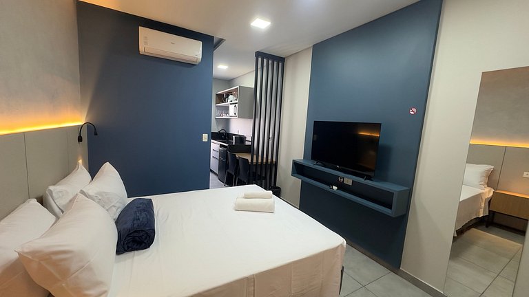 Blue-Moderno apartamento Studio em excelente local