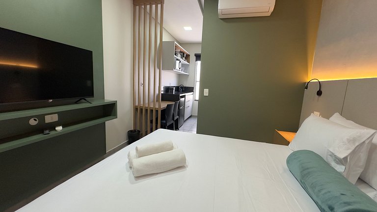 Studio Moderno Térreo com Check-in 24h