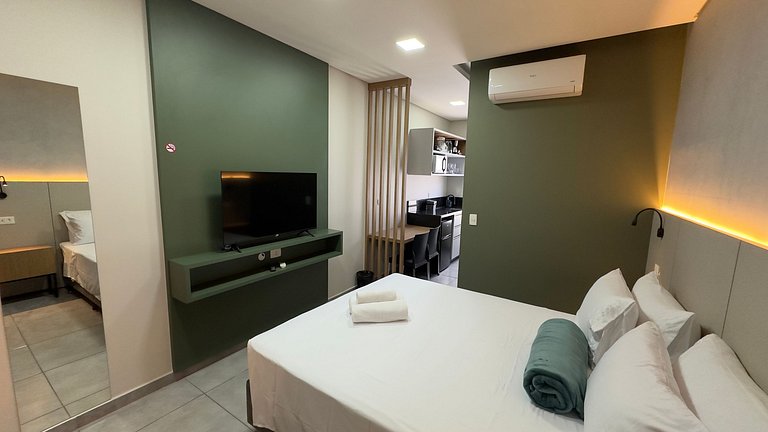 Green-Moderno apartamento Studio em excelente loca