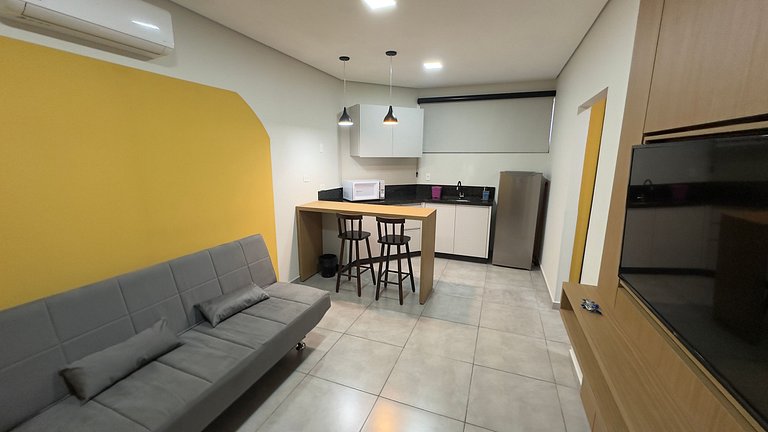 Studio Master Térreo p/ 3 - Check-in 24h