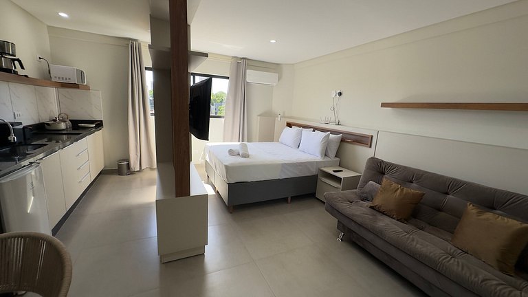 Studio Completo em Foz - WiFi e Ar-cond.