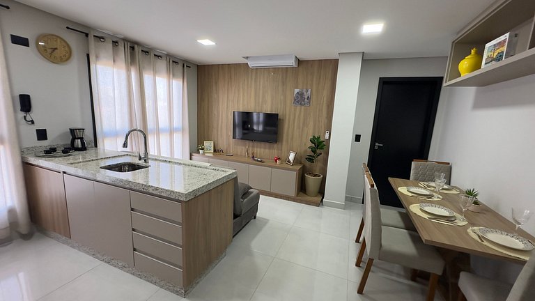 Apartamento moderno e bem localizado em Foz
