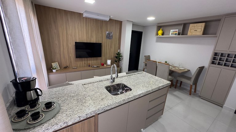 Apartamento moderno e bem localizado em Foz