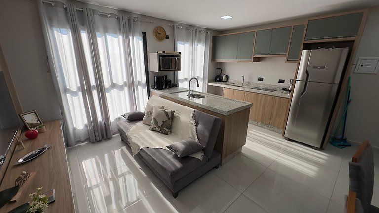 Apartamento solar moderno e bem localizado em Foz