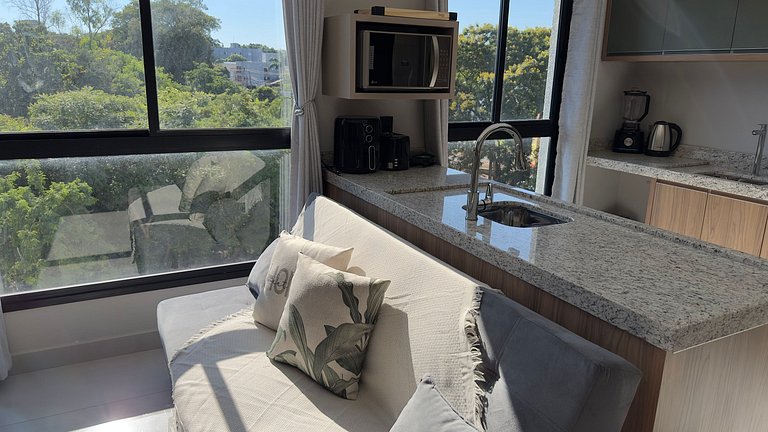 Apartamento solar moderno e bem localizado em Foz