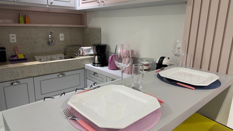 Pink apt no centro de Foz - Apt aconchegante