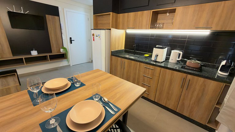 Studio moderno em localização central privilegiada