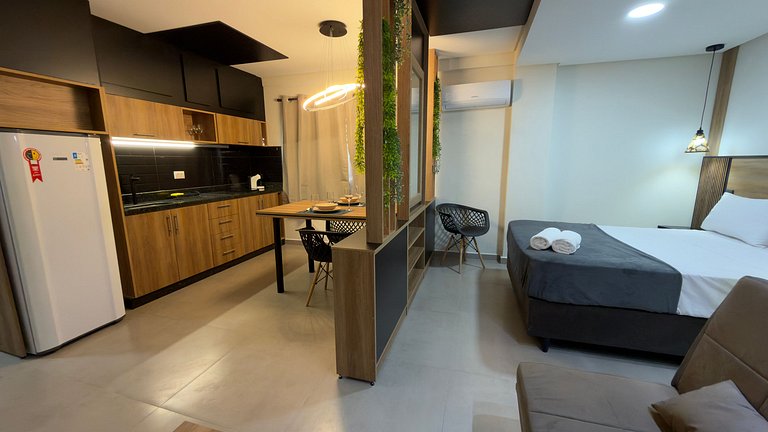 Studio moderno em localização central privilegiada