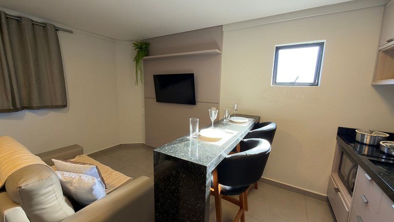 Estúdio completo em ótima localização em Foz