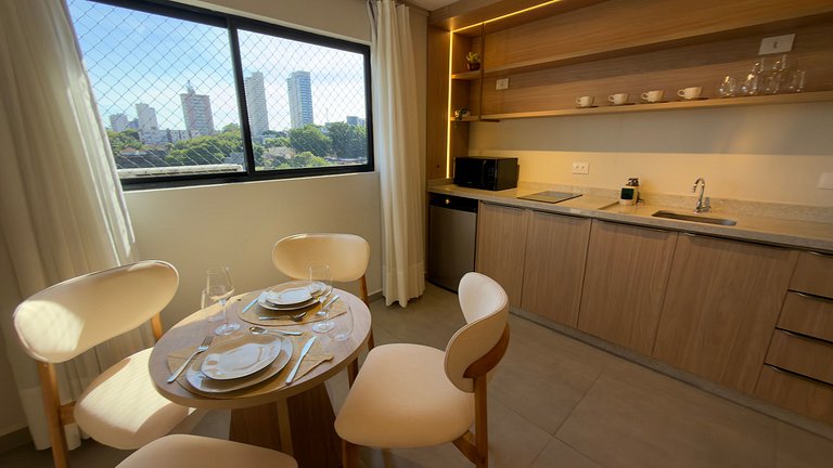 Studio Completo em Foz - WiFi e Ar-cond.