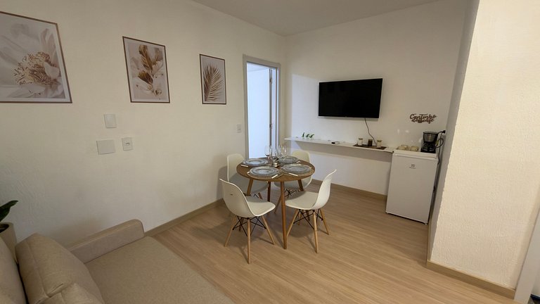 Studio Moderno com Garagem, WiFi e Acesso 24h