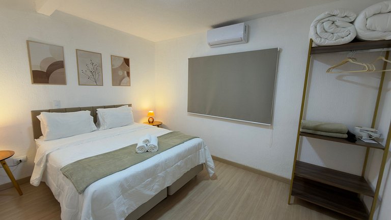 Studio Moderno com Garagem, WiFi e Acesso 24h