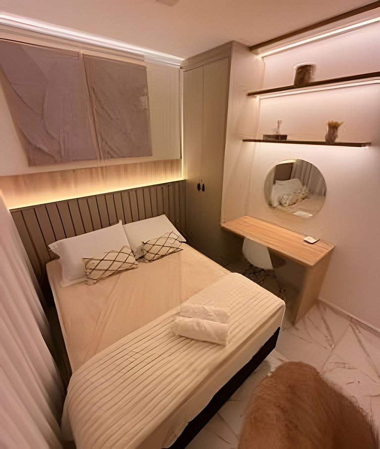 Crisalidas Elite, apto  luxo e com muito conforto