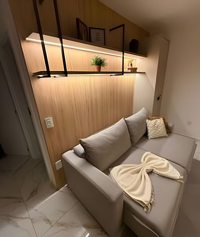 Crisalidas Elite, apto  luxo e com muito conforto