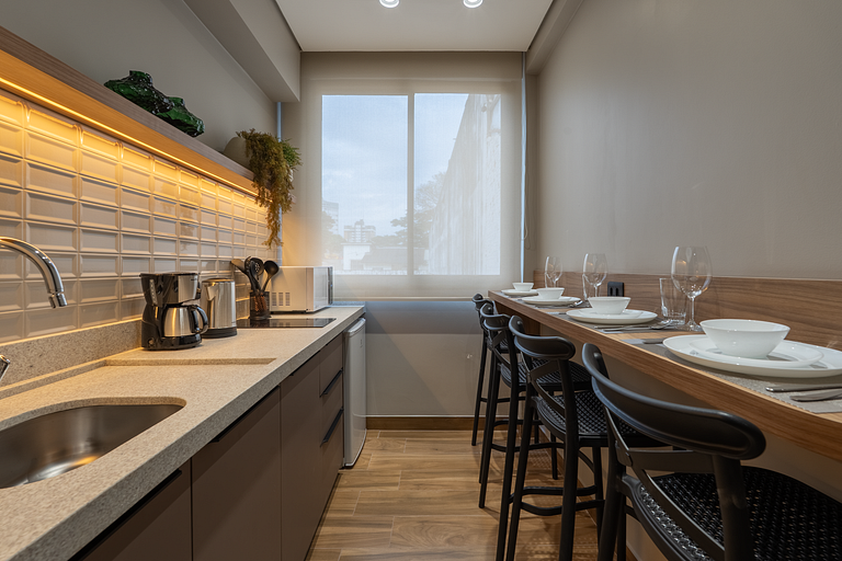 Apartamento design no centro · 02 quartos